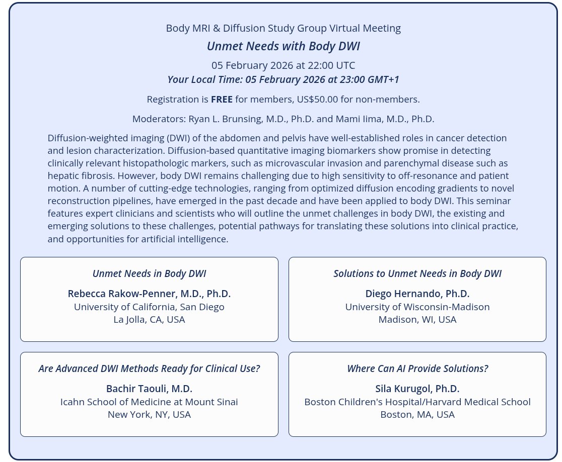 ISMRM Diffusion Study Group tweet media
