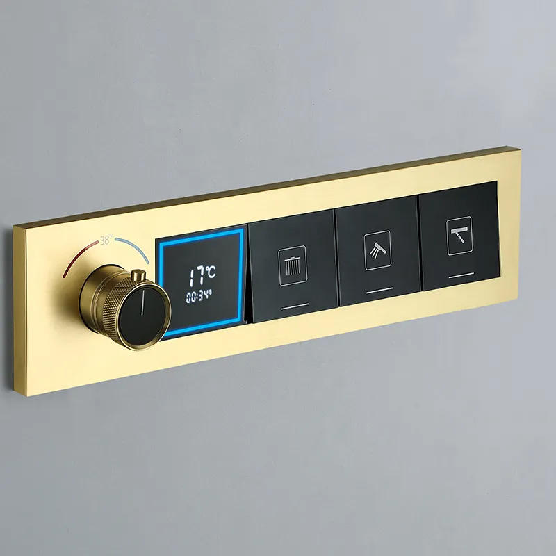 🚿✨ Upgrade Your Shower | Brushed Gold Concealed System
Tired of basic showers? Turn your bathroom into a mini spa with 3-tier luxury (rainfall/waterfall, body jets, handheld) + smart digital temp control &amp; sleek gold finish.
#LuxuryShower #BathroomUpgrade #HomeSpa #ShowerSystem