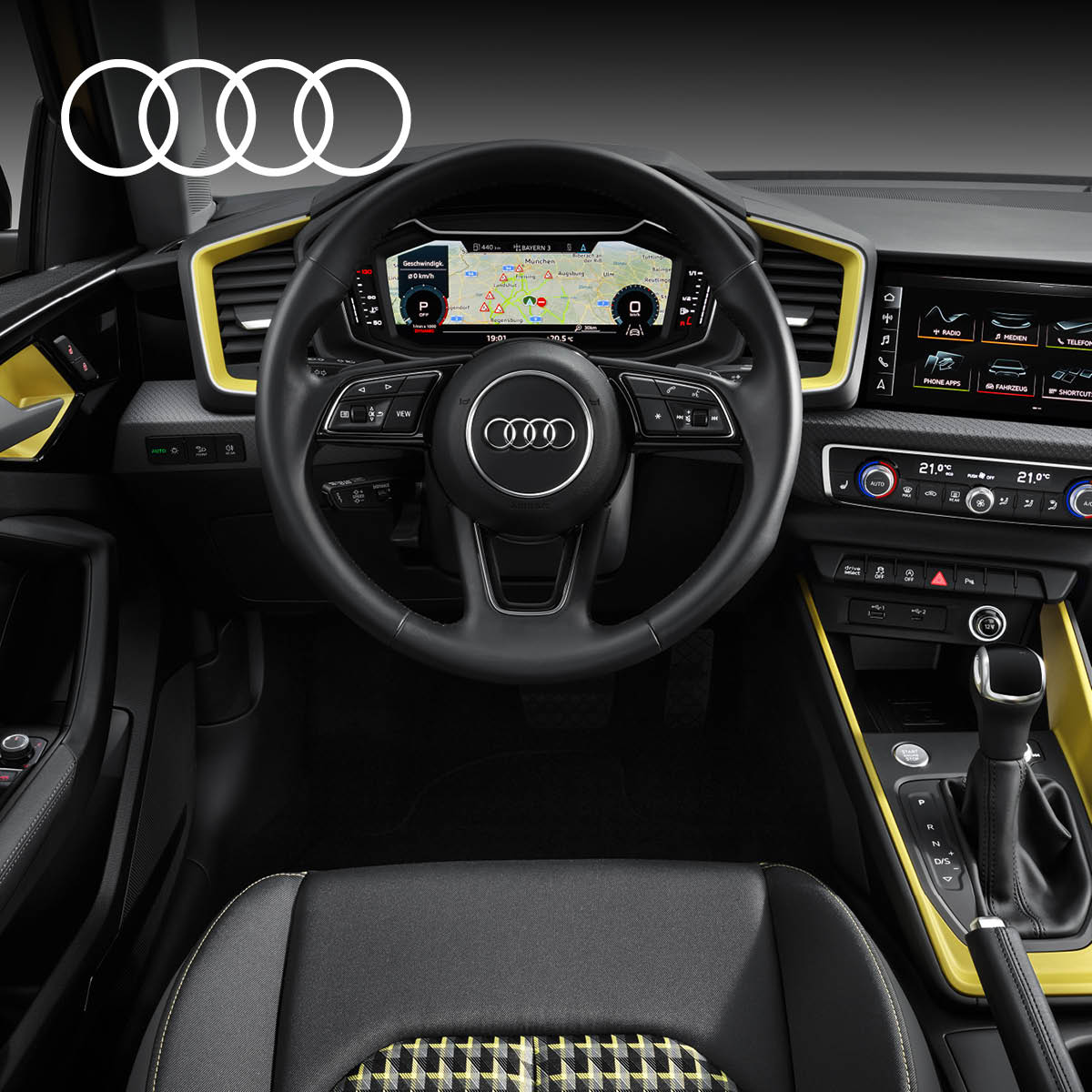 McCarthyAudi's tweet image. Performance in an Audi isn’t just under the bonnet; it surrounds you in the cabin. 

The digital instruments, ergonomic layout, and sporty interior details work together to sharpen your focus on the road. 

#AudiBidvestMcCarthy #AudiA1 #A1