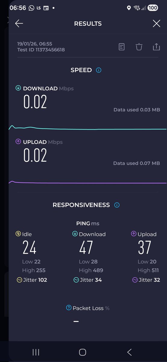 campbella9's tweet photo. @Plusnet tried all the usual troubleshooting stuff and I'm still getting these speeds.  Has been the case for the past 12 hours.  What can I do to fix this? https://t.co/pDPNAU00Y8