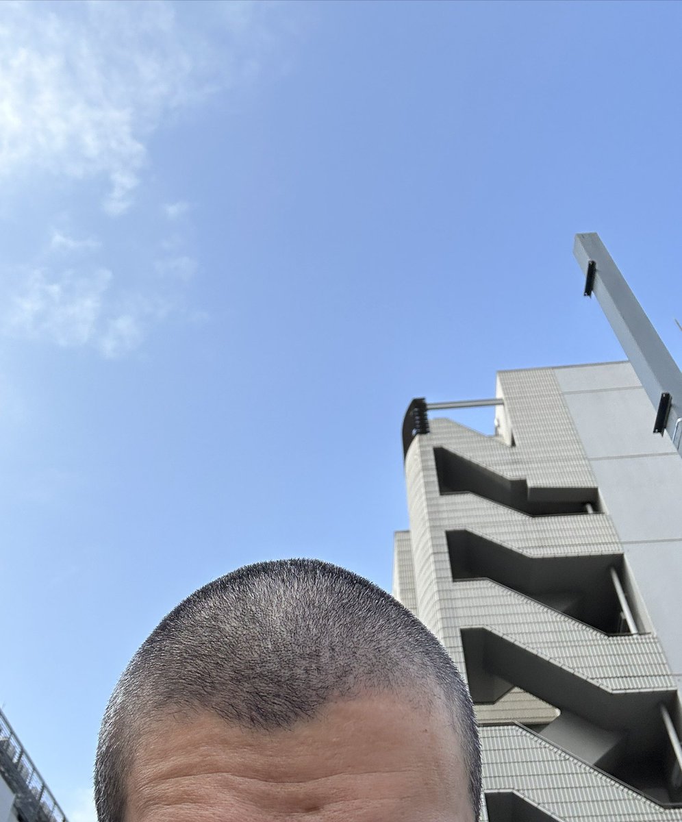 bouzuskin's tweet photo. 坊主にしました。友達に任せた。何ミリなんだろ、、 https://t.co/3Ryip8yOzp