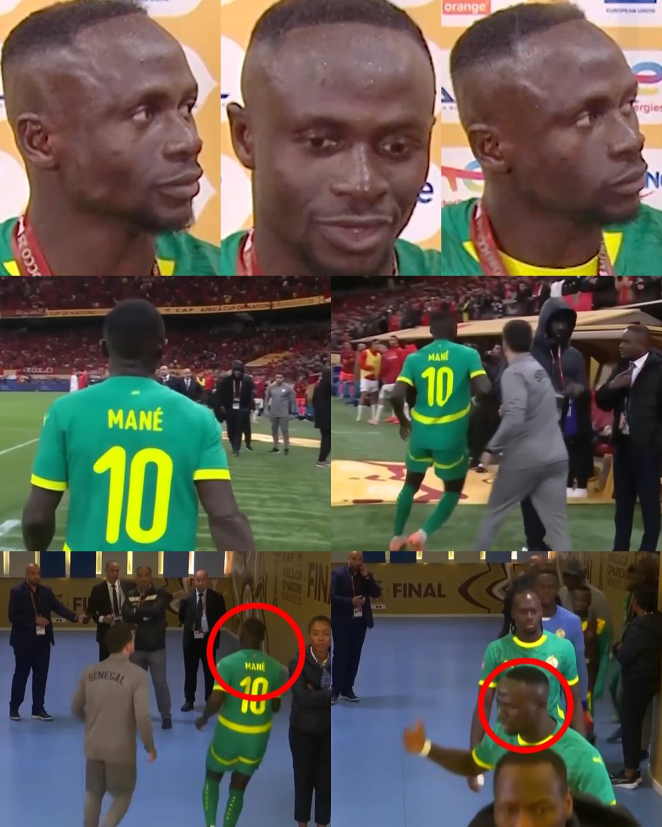 InvictosSomos's tweet image. — SADIO MANÉ (DAZN): "¿El abandono tras el penal? La decisión estaba siendo tomada por todos. El equipo me dijo que había decidido salirse del campo y no jugar, pero yo estaba ahí, hablé con algunos sobre si era una buena idea o no y decidí traer a todos de regreso a la cancha.…