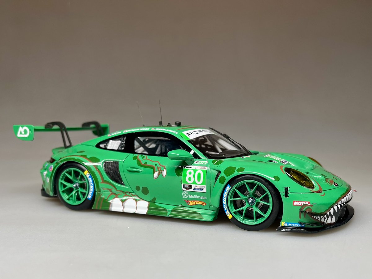 Ssasho0's tweet photo. AO racing Rexy, Porsche 911 GT3 R 1/24 built by me! @ake56120798 @YOYa_uu https://t.co/7HmZBlpE5d