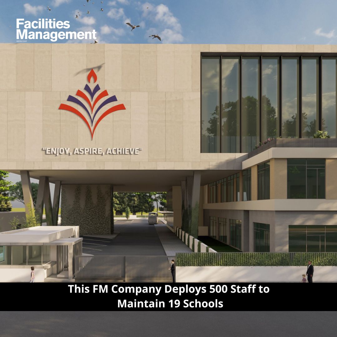 This FM company deploys 500 staff to maintain 19 schools, ie. about 26 people per campus. The operational mix skews heavily toward cleanliness &amp; safety, with approximately 4 security staff &amp; 8 cleaning staff per 100 students, depending on the school size: loom.ly/JyBkjJ4