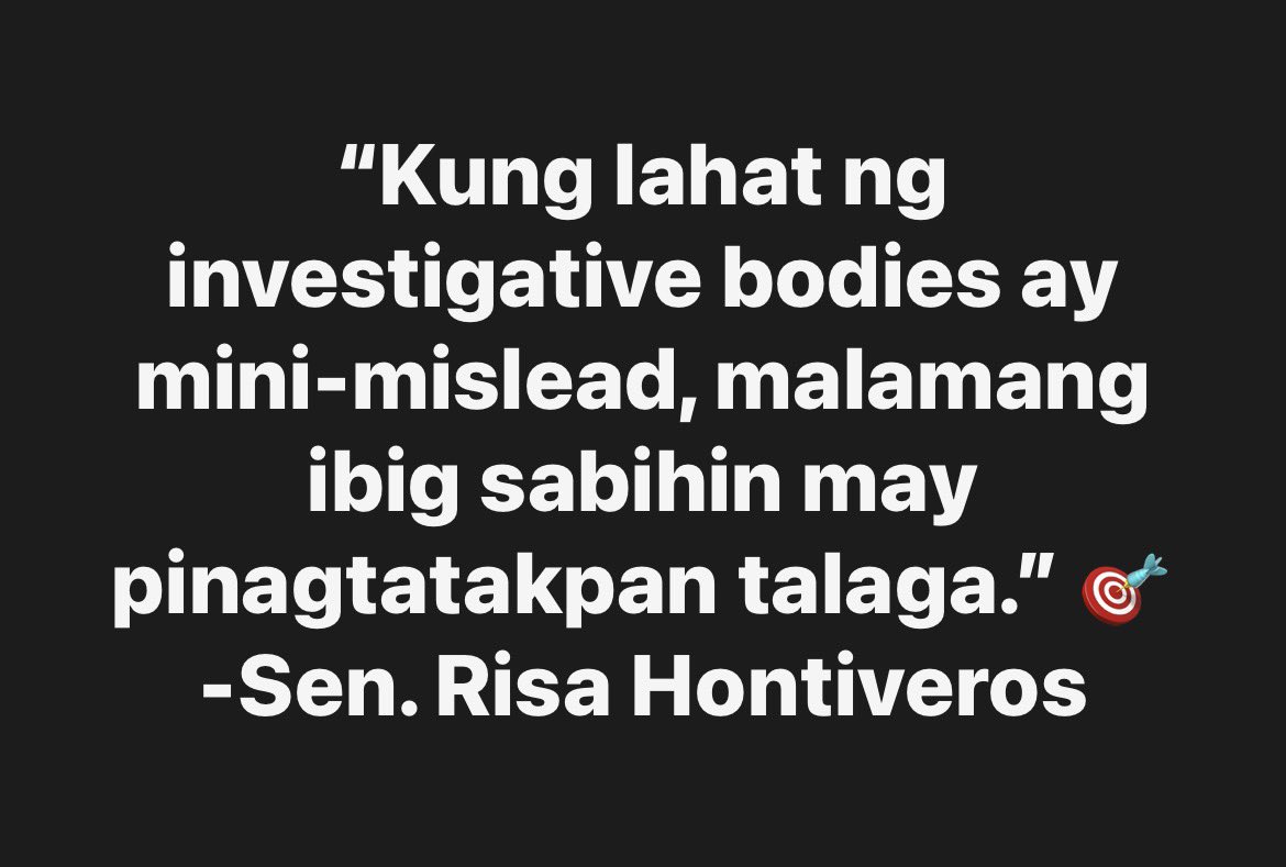 PerciCen's tweet image. Sapul na sapul ni Sen. Risa 🎯