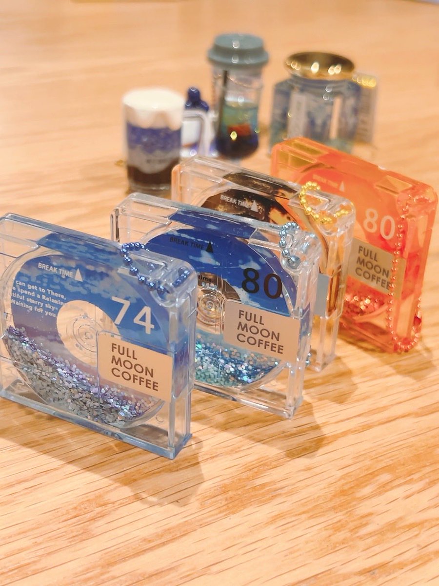 プライズ新アイテム】 満月珈琲店MDオイルチャーム 美しい空やドーナツ