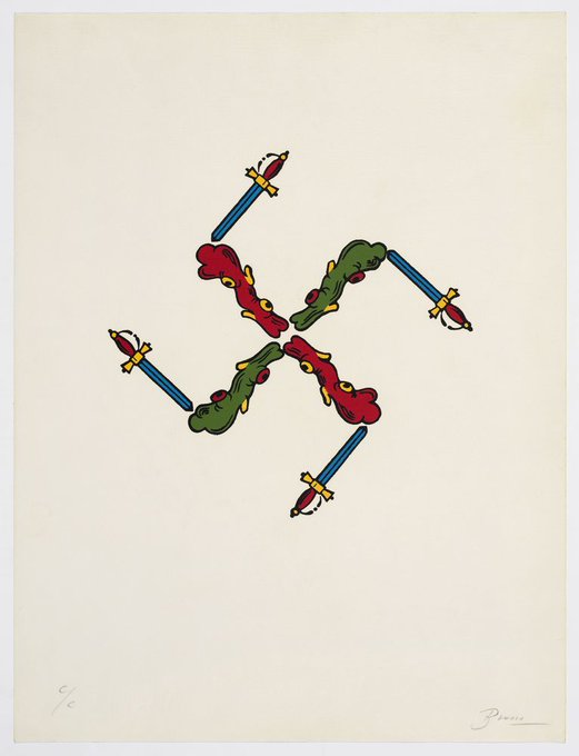 deleslletres's tweet image. Quatre poemes visuals de Joan Brossa per recordar avui el 107è aniversari del seu naixement. "Espanya":