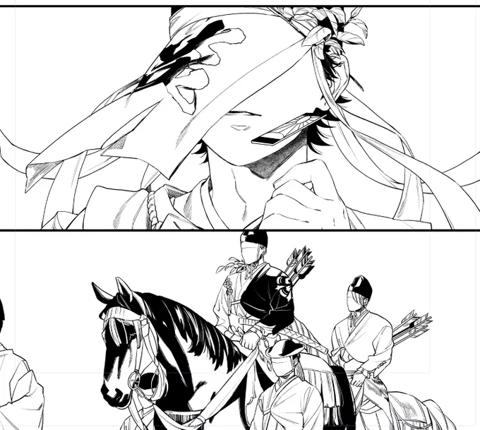 作画大変だけどたのじい、たのじいって描いてます🐎 