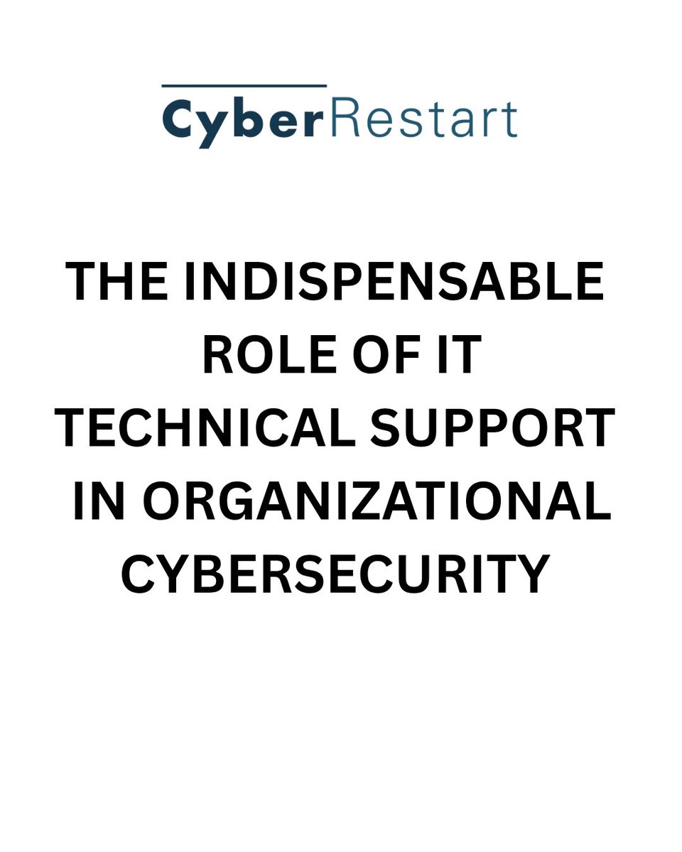 Most cyber attacks don’t start with hackers.
Unpatched systems.
Weak access controls.
Insecure endpoints.
IT Technical Support is the first real layer of cybersecurity.
#CyberSecurity #ITSupport #InfoSec