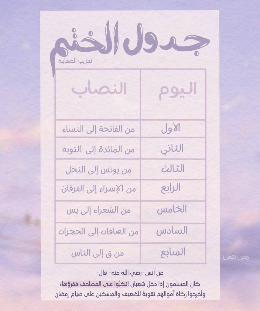 HamaHatn3007's tweet image. كان بعض السلف:
يُسمون شهر شعبان بـ "شهر القُرَّاء" فيقضون معظم وقتهم في التلذذِ بقراءة القرآن
 استعدادًا وتمهيدًا لـ "شهر القُرآن"🌧️🌱💜