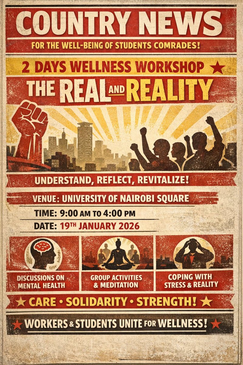 drey_official's tweet photo. Student comrades converge for a 2-day wellness workshop addressing the real and the reality of campus life. Let's engage and  talk about the reality of comrade wellness. 
#Students #studentwelfare #comrades 
#campuslife #student https://t.co/AsQvkWuv3c