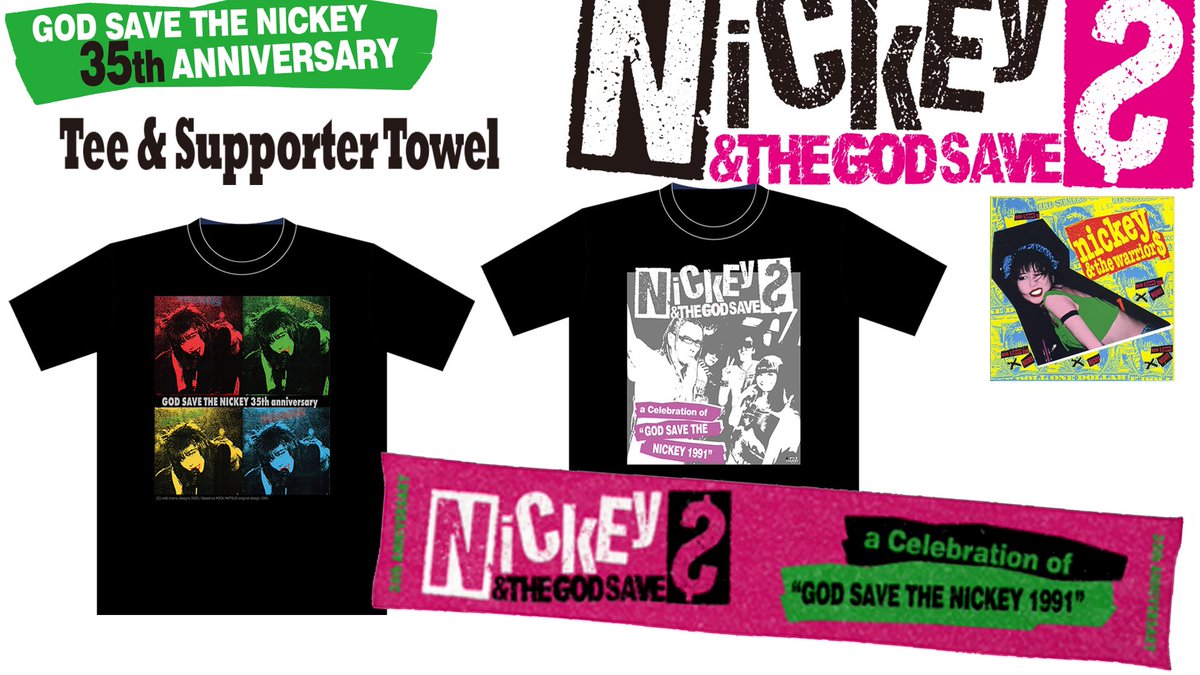 ✨通販受付スタート✨ THE GOD SAVESツアー記念Tシャツ2種＆サポーター