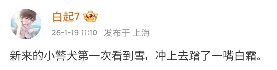 baiqi7_kr's tweet photo. 260119

새로 들어온 경찰견이 태어나서 처음 눈을 보자 뛰어 들었는데, 입 주변에 하얀 눈송이가 잔뜩 묻었어. https://t.co/2YnUJJSSef