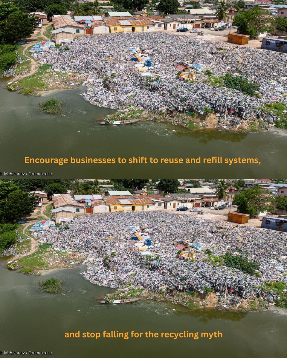 gp_kenyagroup's tweet image. What does tackling #plasticpollution  at the root really mean?

We have been told to #recycle our way out of a crisis we didn’t create.
Real #solution mean less plastic production, real accountability, and systems built for #reuse and not overconsumption.