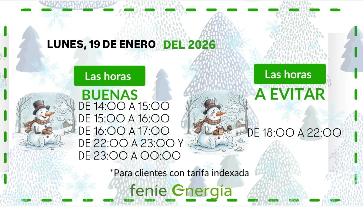 🟢 ¡Aquí las tienes! #LasBuenasHoras de hoy para ayudarte con tu factura. #FeníeEnergía