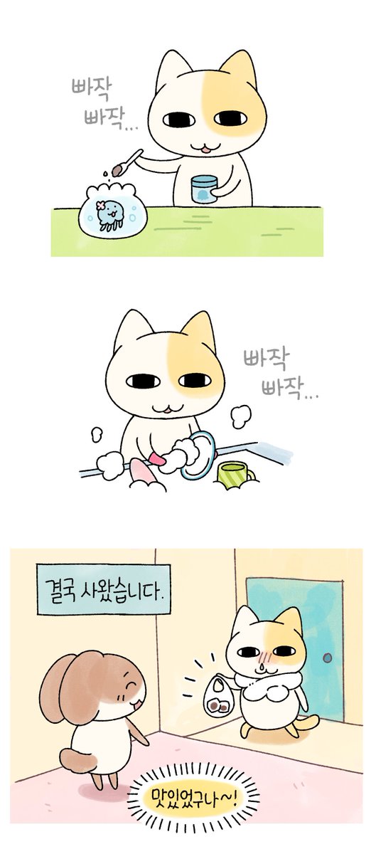 묘냥이와 멍구 (@myo_n_meong) on Twitter photo 