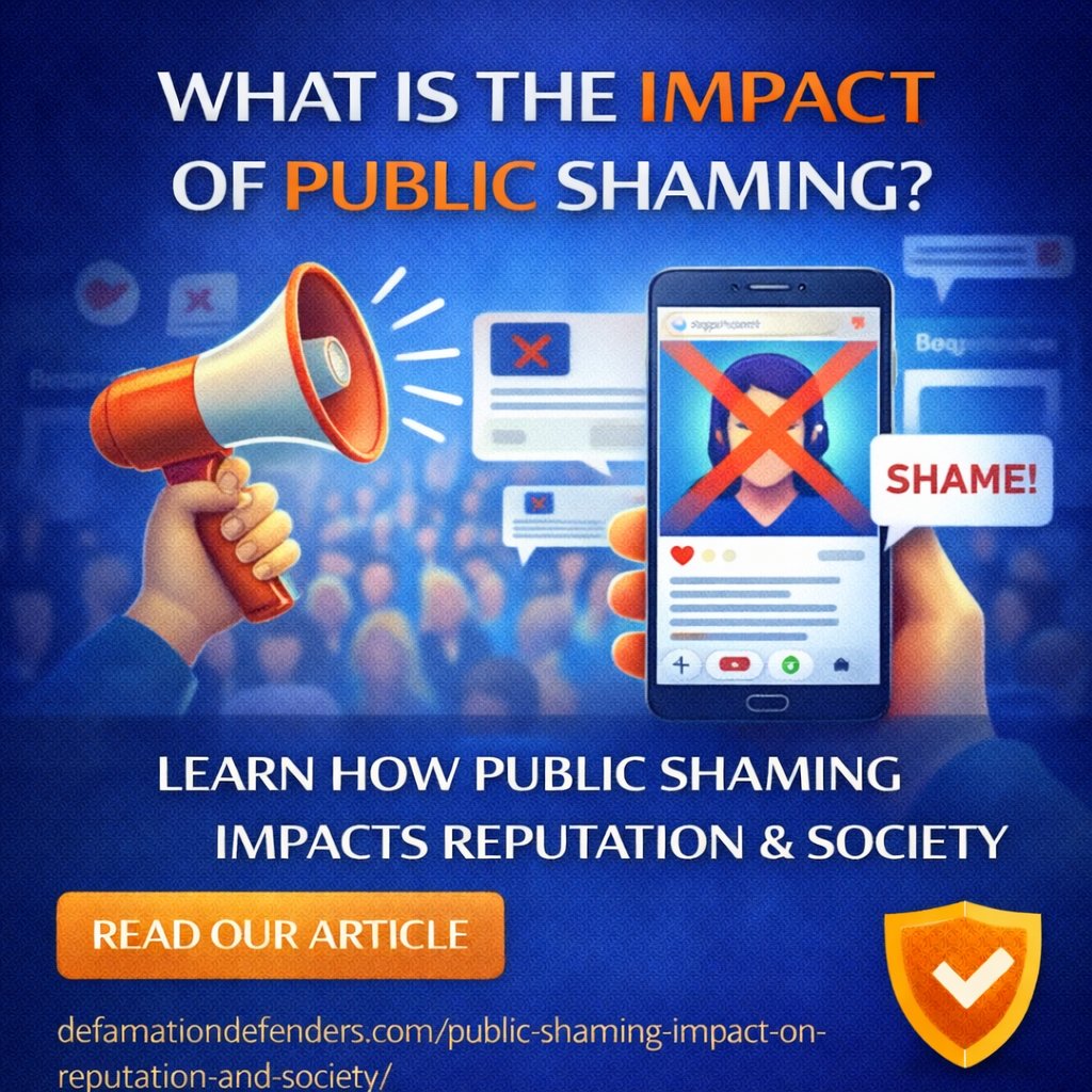 defamationdefen's tweet photo. Public shaming can have lasting consequences — for individuals and for society. 

Learn how viral callouts and online pile-ons impact reputation, mental health, and public discourse. 

Read the full article ➜ https://t.co/T7n0z8TJgM

Awareness matters. 🛡️
#PublicShaming #ReputationManagement #OnlineHarassment #DefamationDefenders