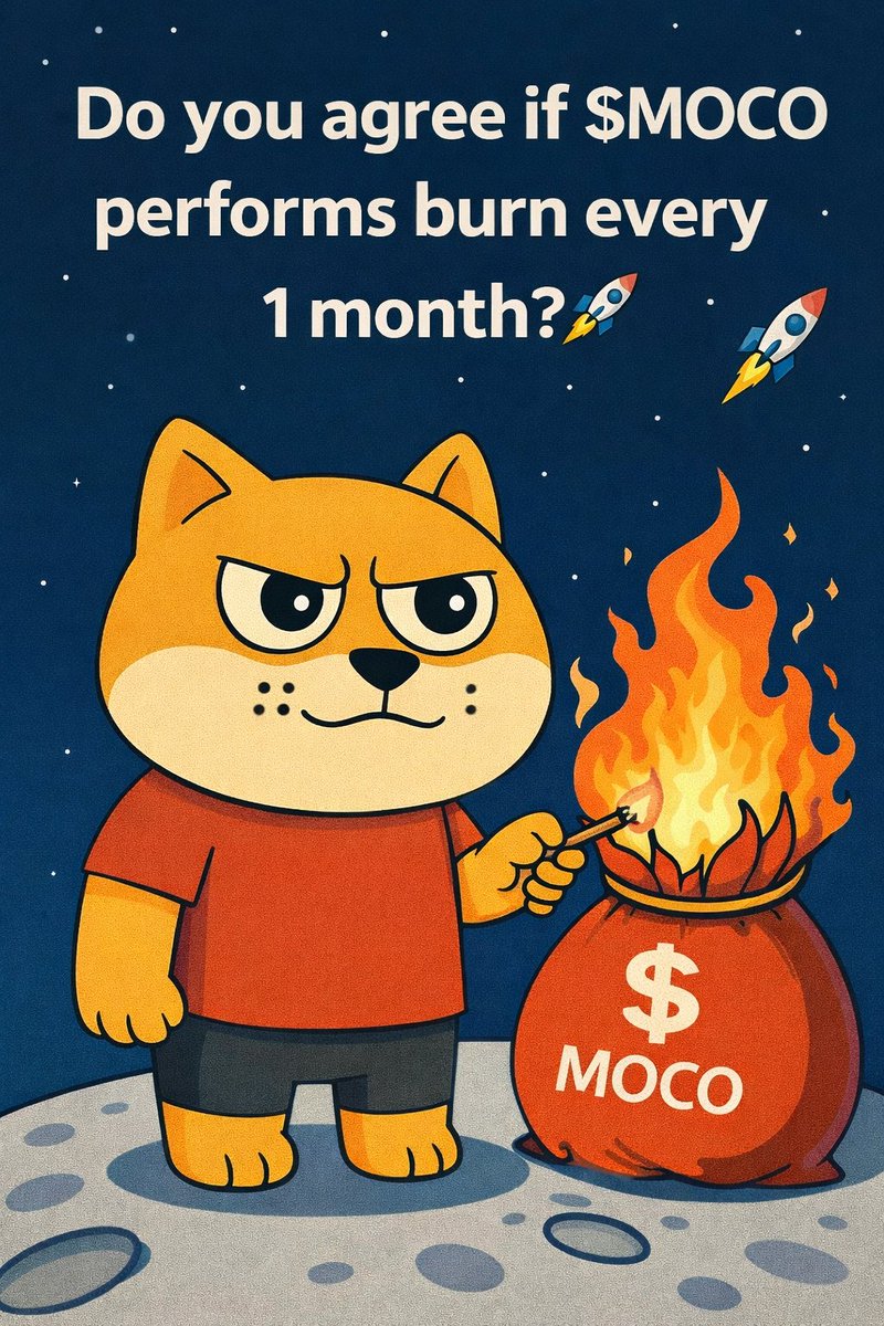 你是否同意$MOCO 每月对如此庞大的供应量进行销毁？ #MOCO #BSC #BULLISH #LOYALMOCO