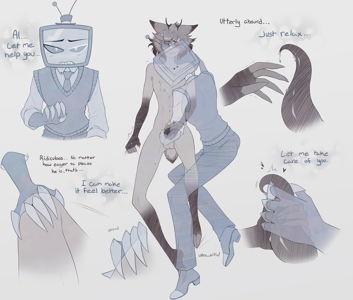 Alastor's rut continues, and he's fighting a losing battle... #RadioStatic #Voxal