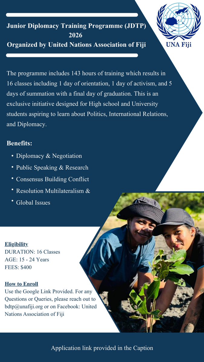 📢𝐄𝐍𝐑𝐎𝐋𝐌𝐄𝐍𝐓 𝐍𝐎𝐖 𝐎𝐏𝐄𝐍!: 𝐉𝐔𝐍𝐈𝐎𝐑 𝐃𝐈𝐏𝐋𝐎𝐌𝐀𝐂𝐘 𝐓𝐑𝐀𝐈𝐍𝐈𝐍𝐆 𝐏𝐑𝐎𝐆𝐑𝐀𝐌𝐌𝐄 (𝐉𝐃𝐓𝐏) 𝟐𝟎𝟐𝟔📢