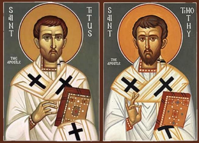 cathedraledupuy's tweet photo. Sts Timothée et Tite
Dieu qui as donné à Tite et à Timothée
une vertu digne des Apôtres,
fais que, soutenus par leurs prières,
vivant avec justice et piété dans ce monde,
nous parvenions au ciel, notre patrie.
#Prieredumatin #saintdujour #Timothee #Tite #apotre #CatholicX https://t.co/MHSLO1ikhI