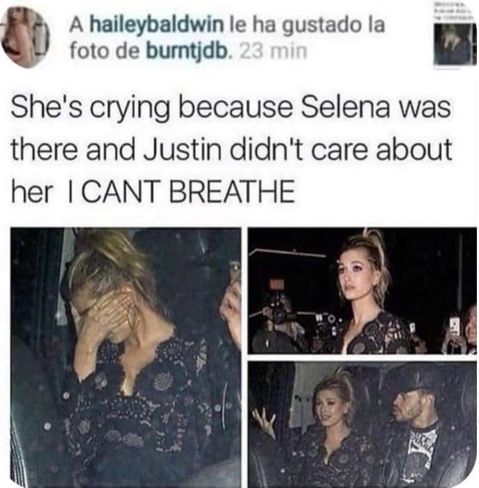 selovelenaa's tweet image. when justin bieber hosted amas afterparty, a day after hailey's birthday and hailey left crying coz he ignored her and gave his full attention to selena. this will never fail to make me laugh.