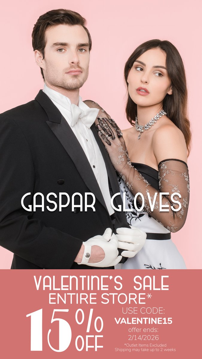 Gloves2011's tweet photo. The Valentine's Day Event
Take 15% Off Your Entire Purchase
#gaspargloves #gloves #fashion #fashionaccessories https://t.co/eGWkoOVdUY
