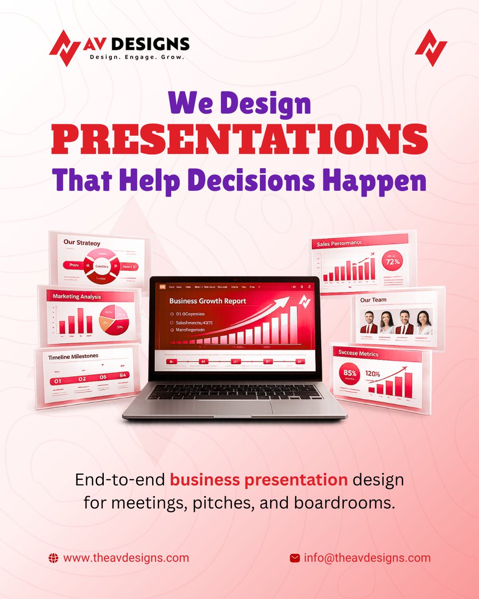 theavdesigns's tweet image. We design presentations that help decisions happen.

From pitch decks to boardroom slides, clarity always comes first.

🔗 theavdesigns.com/service/presen…

#PresentationDesign #PitchDeck #AVDESIGNS