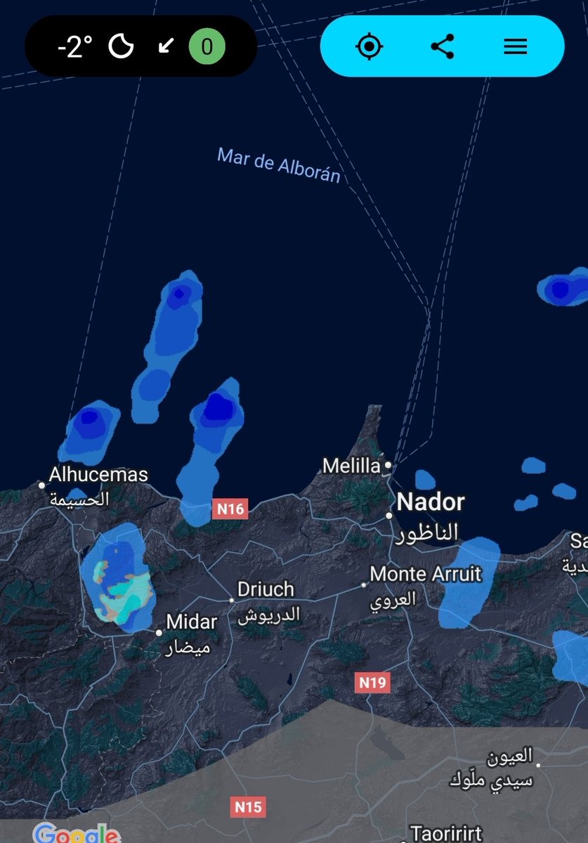meteo_melilla's tweet image. #BuenosDías nos levantamos hoy con minimas muy bajas y con nevadas de nuevo "cerca" de #Melilla al sur de #Annual en el extremo este de los Montes del Rif.