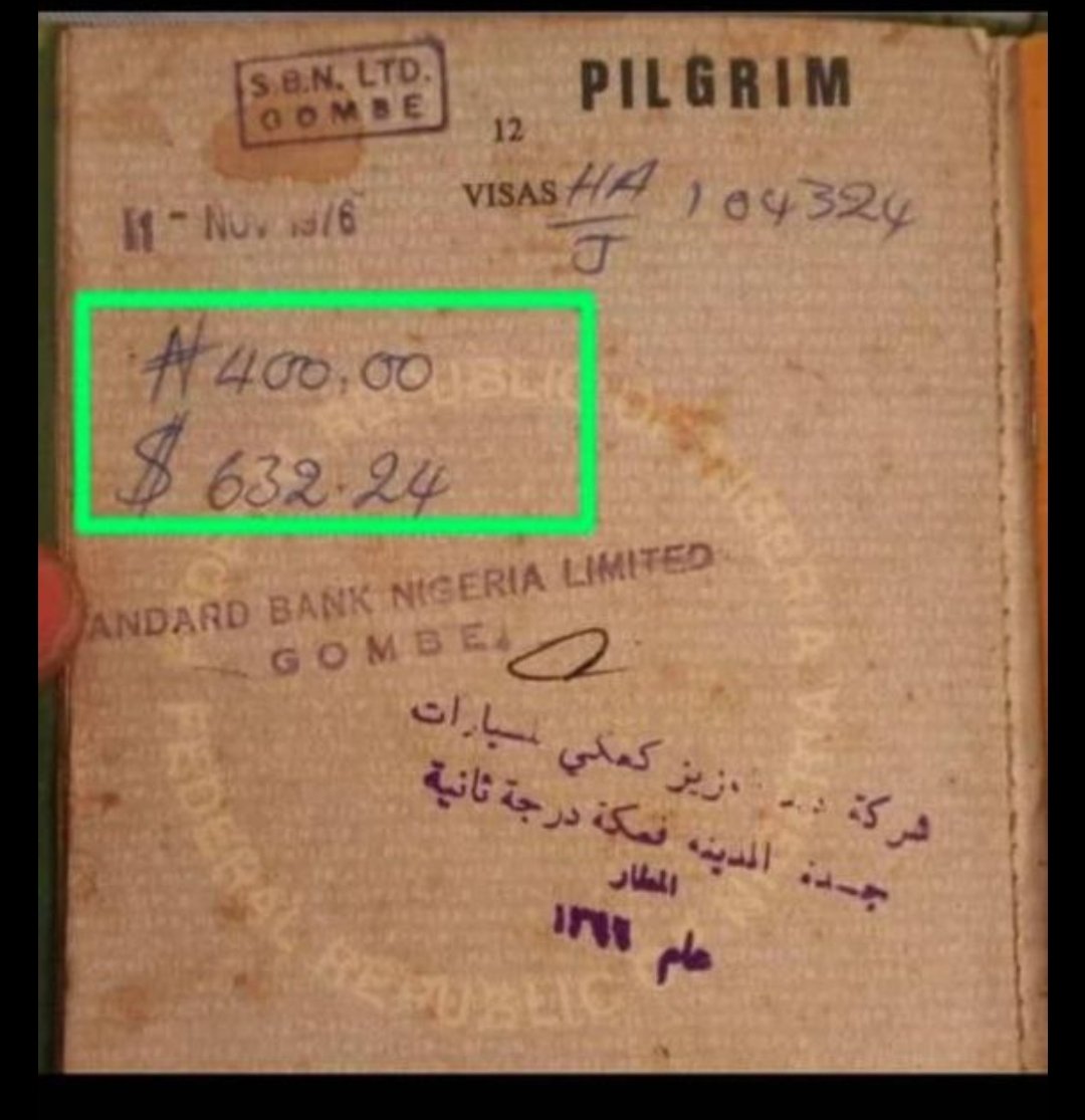In 1976, 400 Naria was equal to $632.24. Today, that same $632.24 is worth  930,657.28. Naira Times really change.