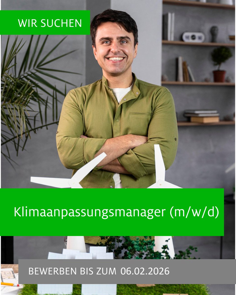 Die Kreisverwaltung besetzt vom 01.04.2026 bis 31.03.2028 eine Stelle als

Klimaanpassungsmanager (m/w/d)

Hier können Sie sich direkt bewerben und finden alle weiteren Informationen zur Stellenausschreibung:

sohub.io/o2kh

Foto: freepik.com