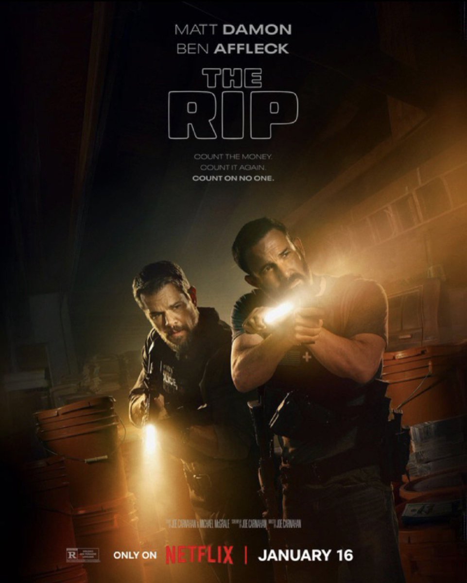 unclescrooch's tweet image. Watched this last night with my wife. I don’t get some of your reviews hating on this movie, this was Superb! Again my heart rate was high throughout the movie, and the twists are excellent! We loved it. It’s a 9/10 to the Boys! #TheRip 🍿🎞️