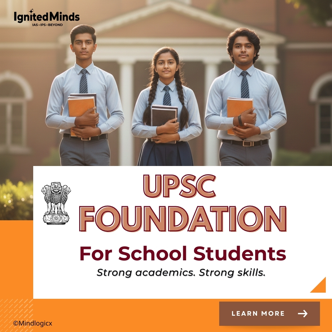 IgnitedmindsA's tweet photo. UPSC success doesn’t begin after graduation.
It begins with strong school foundations 🇮🇳
IgnitedMinds Academy’s UPSC Foundation Program helps school students build clarity, discipline, leadership & civic awareness early and right.
#IgnitedMindsAcademy #UPSCFoundation #FutureIAS https://t.co/aGPWZEJ7cf