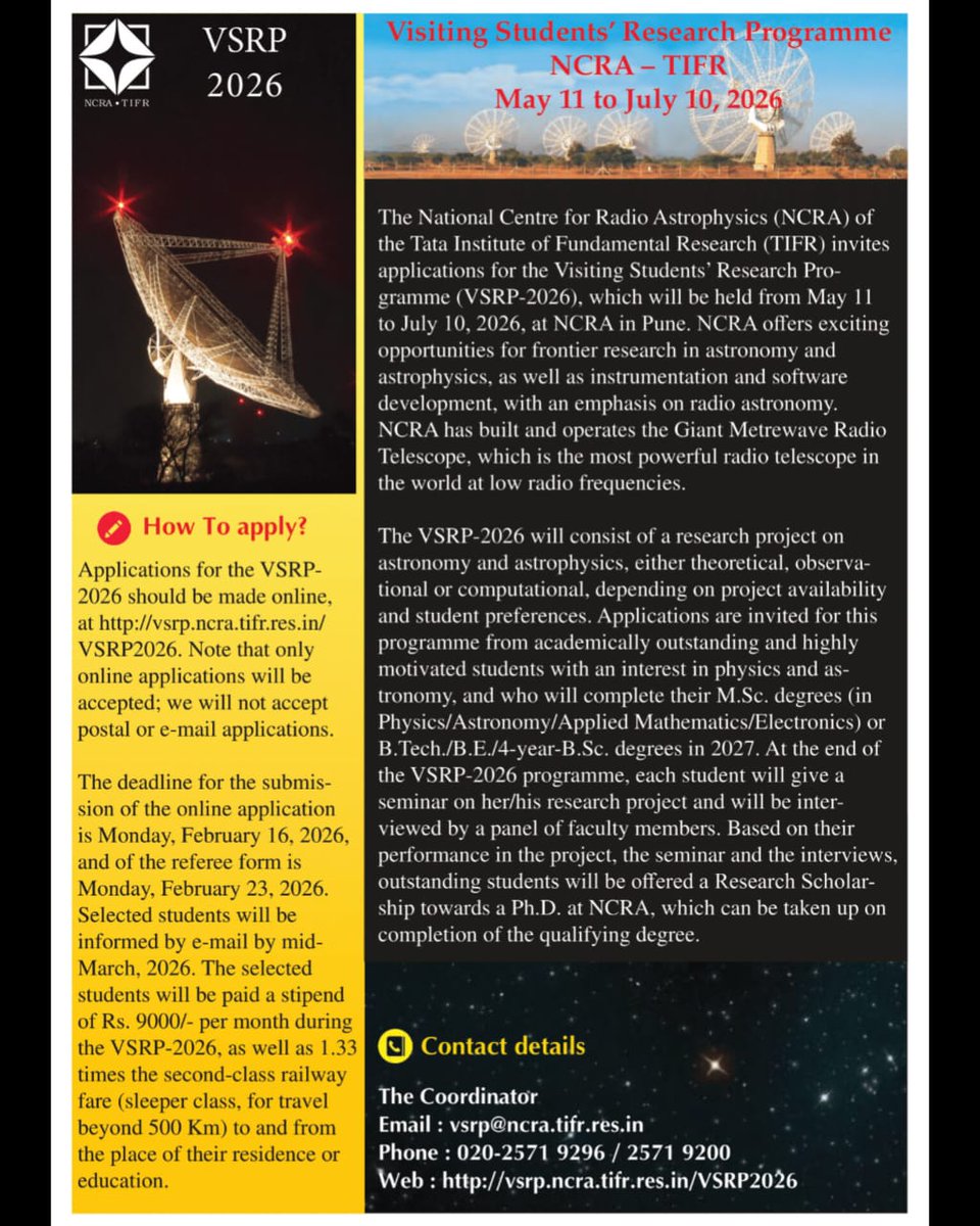 National Centre for Radio Astrophysics tweet media