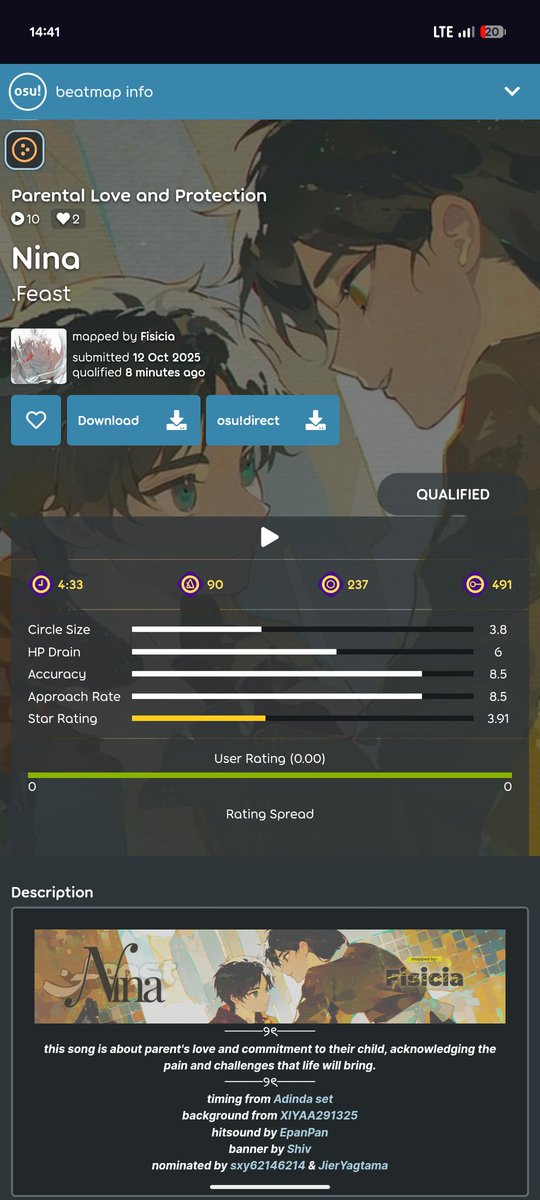 #1 Qualified!

Big thanks to everyone who helped me rank this map. especially @/sxy and @/jier !! 🤍

ALSO please enjoy the map! osu.ppy.sh/beatmapsets/24… 🤍🤍