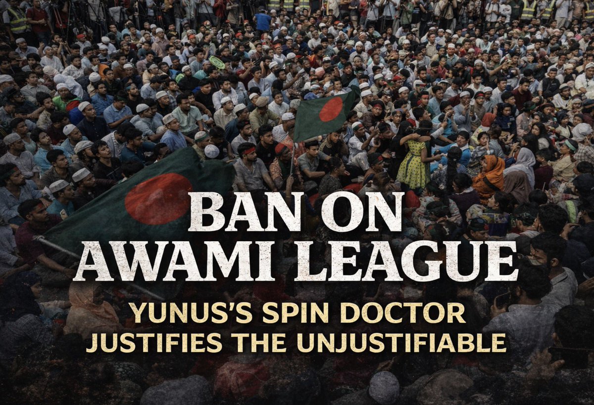 bdwatch2024's tweet photo. Despite the spin from #Yunus’s Press Secretary, the ban on #Awami League is clearly undemocratic and constitutes collective punishment. 

In an interview with @AJEnglish, Shafiqul Alam defended the ban by citing the party’s “lack of remorse” and even dismissed its supporters as a “bunch of thugs.” The interviewer correctly pushed back, noting that banning an entire party is inherently undemocratic, that punishing hundreds of thousands for the alleged crimes of a few amounts to collective punishment, and that “remorse” is not a legal standard. 

These justifications betray a troubling disregard for rule of law principles.

Faulty Legal Basis 

The ban rests on a deeply problematic amendment to the Anti-Terrorism Act. The state now has the power to “temporarily suspend” organisations, without any defined time limits, creating a loophole for indefinite, arbitrary bans. This allows the government to effectively paralyse political parties without due process. Worse, the amendment criminalises almost all forms of expression or association linked to a suspended orgs, including social media activity. Journalists, academics, and citizens have already been arrested under this provision, chilling free speech and civic space.

Collective Punishment and Flawed Logic 

Banning the AL because some leaders allegedly committed crimes violates the foundational principle of individual criminal responsibility under int’l #humanrights and criminal law. Historically, collective sanctions entrench revenge politics rather than deliver accountability. The argument that political exclusion must precede legal accountability is also misguided. Global experience shows such bans deepen grievances, delegitimise transitions, and often fuel further instability.

Manufactured Public Pressure 

The ban followed roughly 48 hours of what appeared to be state-facilitated protests led by the National Citizen Party (#NCP) and its #Islamist allies, the #JamaatEIslami and #HefazatEIslam. Govt agencies were seen providing water and even cooling mist to protesters. This stands in stark contrast to the brutal crackdown on teachers protesting at the same location weeks earlier. Notably, the protest sites had officially been declared off-limits, rules enforced on everyone except these groups. This was not the government yielding to public pressure; it was the government manufacturing it.

Threat to Democratic Transition 

Following the ban, the Election Commission cancelled AL’s registration, barring it from contesting the upcoming national election. Excluding a major political party from such a pivotal election jeopardises Bangladesh’s return to democratic governance. Around 30% of the electorate, long-time AL voters, now face effective disenfranchisement. Voting is meaningless when genuine choice is removed. An election without broad participation cannot reflect the true will of the people and risks entrenching an exclusionary political order.

…

#BangladeshCrisis #Democracy #Election2026 #Bangladesh