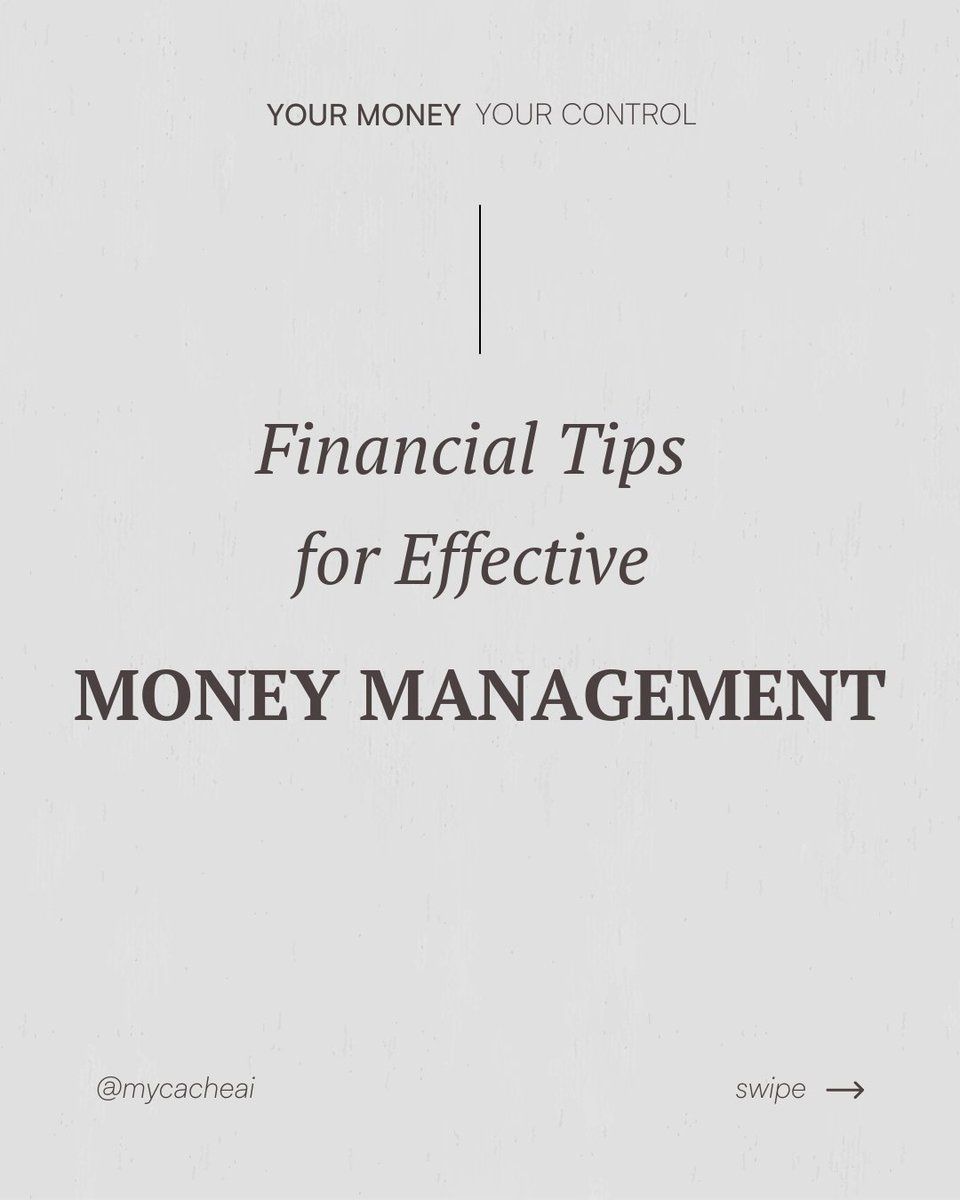 mycacheai's tweet image. Financial wellness equals less #MicroManagement and more clarity.

Smart systems &amp;gt; Constant effort.

See how automation can make your #MoneyFlow easier.

#MyCache #FinancialWellness #SmartFinance #MoneyAutomation