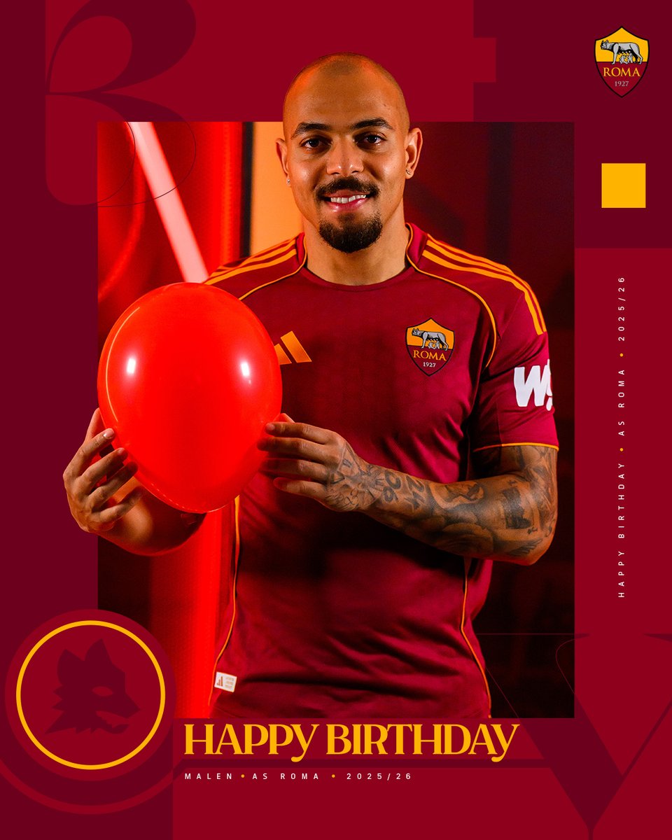 OfficialASRoma's tweet photo. Buon compleanno, Donyell! 🎂 

#ASRoma https://t.co/hBAHN75ZHk
