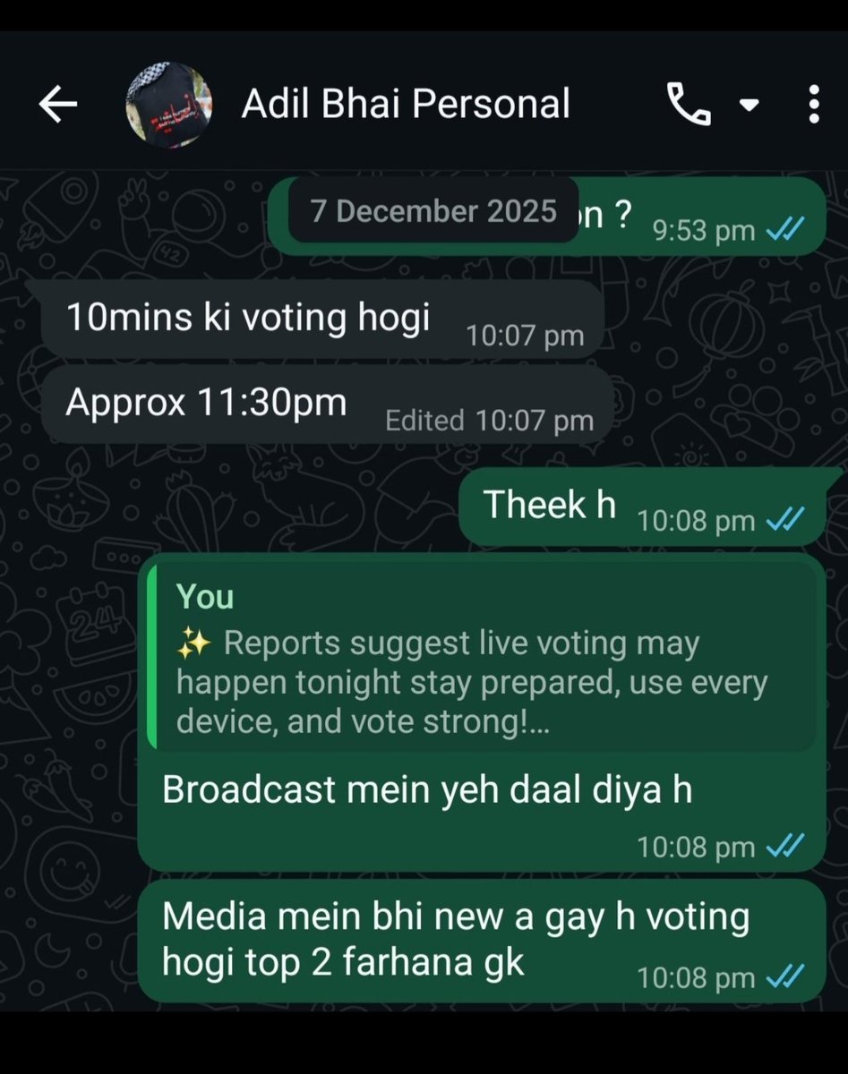 RkRox3's tweet photo. 🚨BREAKING NEWS 
😱 OMG! FULL EXPOSE 
Bigg Boss 19 की contestant Farrhana Bhatt @Farrhana_bhattकी fandom/PR की pol khul gayi 
Fans का दावा है कि 2 महीने पहले से सब fix & planned था 
Organic support नहीं, scripted hype बताया जा रहा है!
#PRExposed #BiggBoss19 #TanyaMittal #TanyaKaParivaar