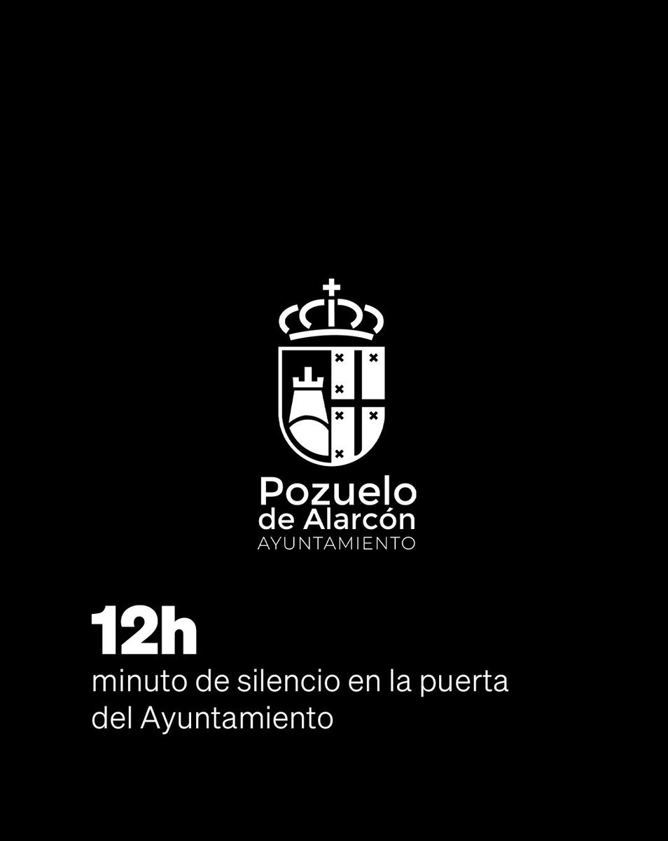 Pozuelo de Alarcón se suma al llamamiento de la FEMP por la tragedia ferroviaria y convoca  a vecinos, trabajadores y representantes municipales a un minuto de silencio hoy en la puerta Ayuntamiento a las 12.00 horas.