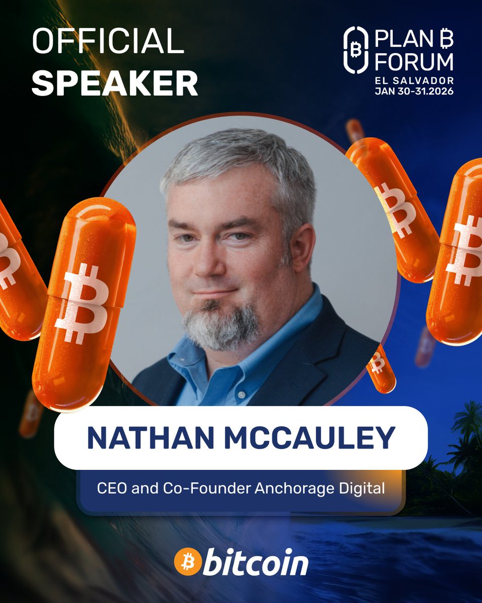 Institutions are paying attention to Bitcoin. @nathanmccauley joins us at  Plan ₿ Forum El Salvador to talk custody, security, and scale. Jan 30–31.  #PlanBForum