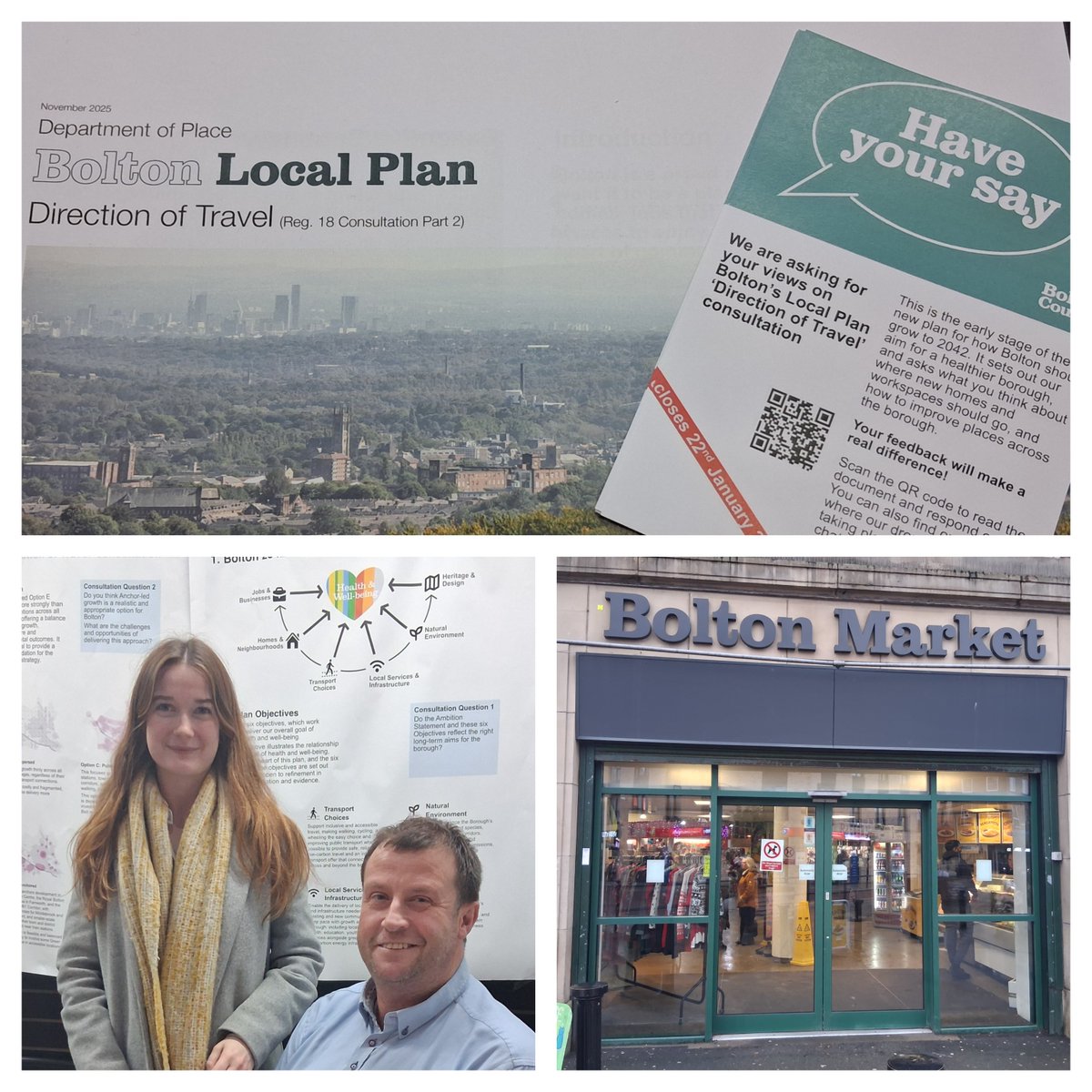 boltoncouncil's tweet image. #HaveYourSay

We’re out and about asking for your views on Bolton’s Local Plan.

It helps shape planning policy decisions on housing, commercial and retail developments, public services and projects that will impact jobs and lives for the next 20 years.

bit.ly/3N1MCMQ