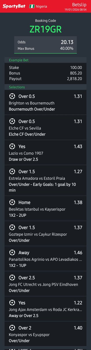 SmoothDeliveryy's tweet image. 20 ODDS - ZR19GR