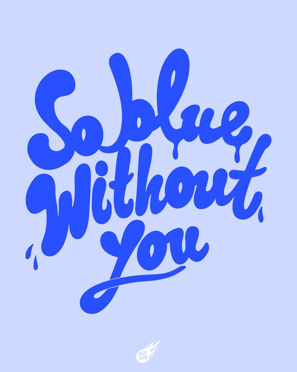 yupyland's tweet image. I designed this with a song in mind,
but today is Blue Monday 💙
#lettering #handlettering #design #letteringart #illustration #BlueMonday