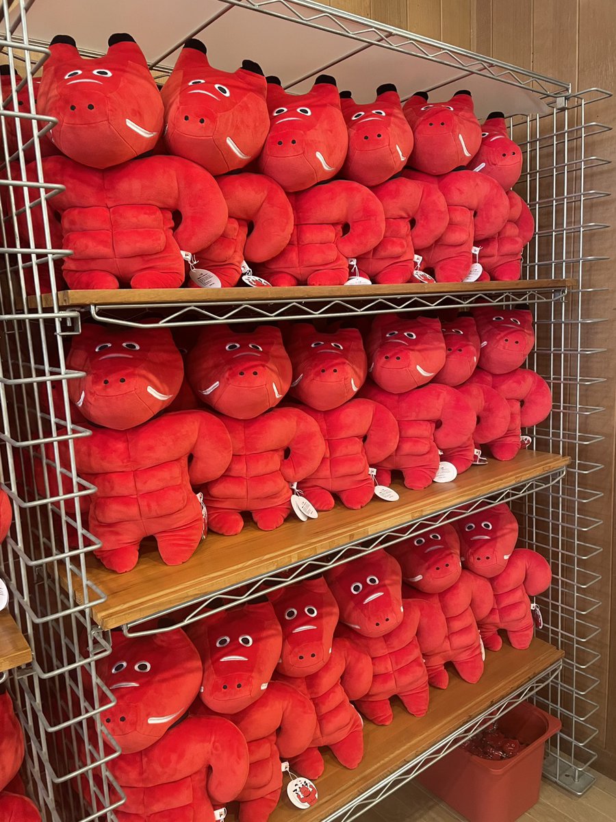 会津ファンの皆さま、こんにちは😊

赤べこといえば丸っこい体を
思い浮かべる方が多いと思いますが
つぶらな瞳はそのままに
ムキムキマッチョの
赤べこ を発見しましたよ👀💥

マッチョな赤べこに見つめられると
正月太りの体にプレッシャーを感じます…😅

＃会津ファン
＃会津観光
＃赤べこマッチョ