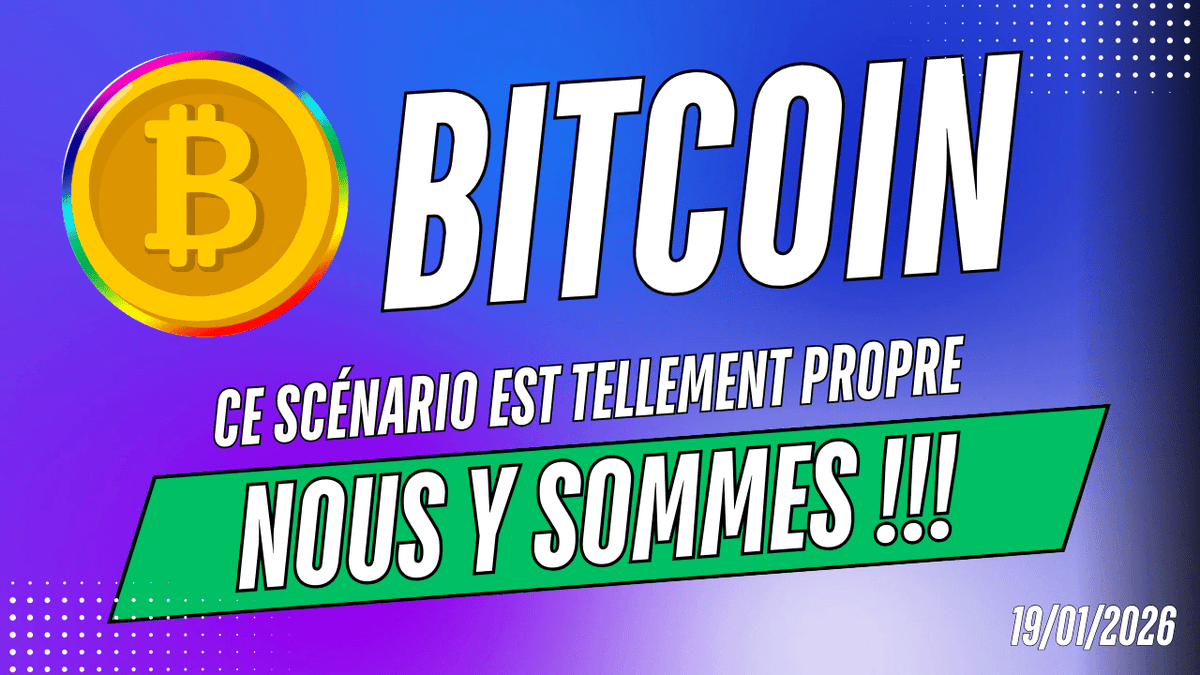 BITCOIN : CE SCÉNARIO EST TRÈS PROPRE 🔥NOUS Y SOMMES ! ANALYSE DE MARCHÉ  CRYPTO & NEWS ✓ Vidéo disponible içi : 👉 https://t.co/hOh6YGRFiT -  Commentez ma vidéo sur YouTube ✓ -