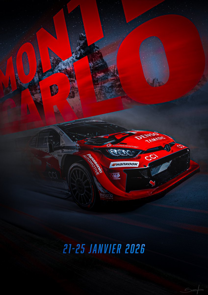 🔴🔴RALLY WEEK🔴🔴

🇲🇨MONTE-CARLO🇲🇨

📆21-25 Janvier 2026

#WRC #RallyeMonteCarlo #RallyMonteCarlo <a href="/TGR_WRC/">TOYOTA GAZOO Racing WRT</a>