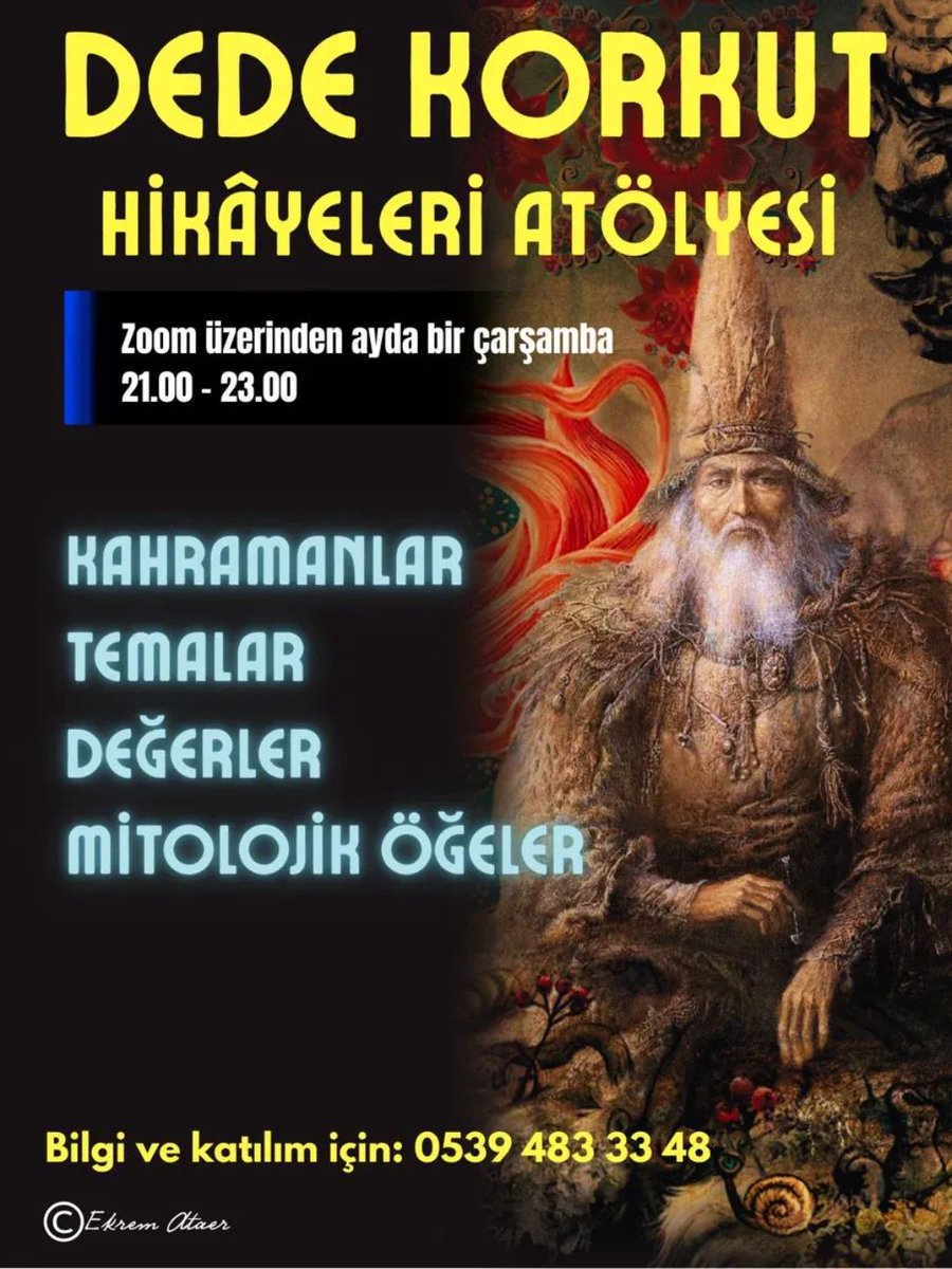 EceAtaer1's tweet photo. "Hanım hey! Oğuz'un yiğitleri işitin..." Dede Korkut hikâyeleri atölyesi 21 Ocak'ta başlıyor... Türk kültürü ve değerlerini tanıtır;  tarih, gelenek ve yaşam biçimini öğretir, edebiyatımızın gelişimini gösterir.  İletişim için 0539 483 33 48 https://t.co/I5JjuKLg3B