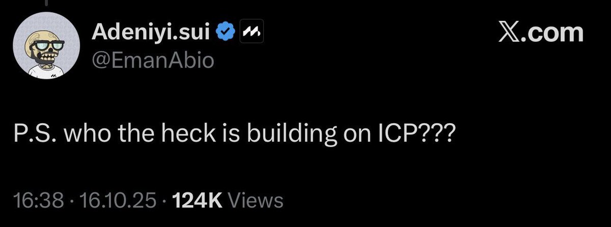 OWHistory's tweet image. Soon, when $ICP flips $SUI, I’m printing this post and putting it in a golden frame above my bed 🖼️