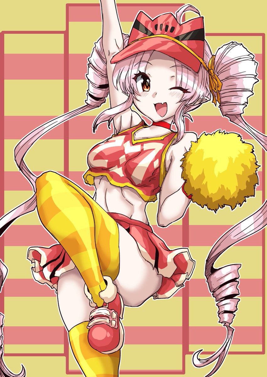 今日の日課はポンポン付きチアガール衣装ついなちゃんです 